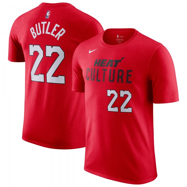 Футболка Jimmy Butler Miami Heat Nike 2024/25 City Edition Name & Number - Red