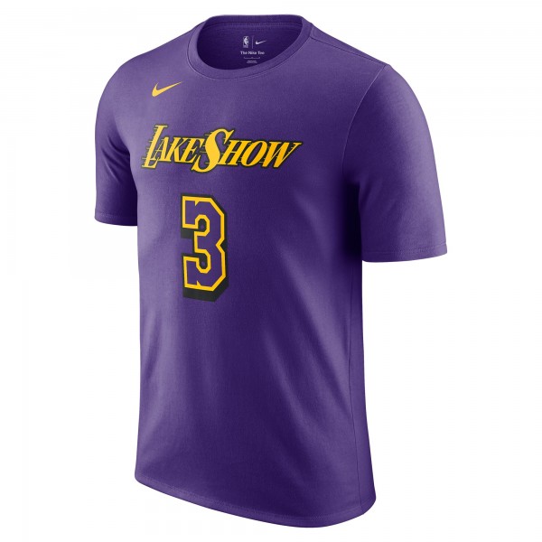 Футболка Anthony Davis Los Angeles Lakers Nike 2024/25 City Edition Name & Number - Purple