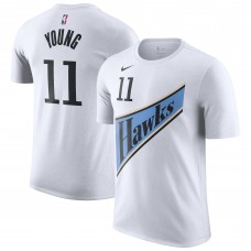 Футболка Trae Young Atlanta Hawks Nike 2024/25 City Edition Name & Number - White