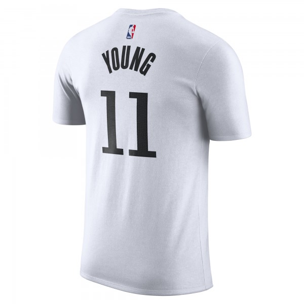 Футболка Trae Young Atlanta Hawks Nike 2024/25 City Edition Name & Number - White
