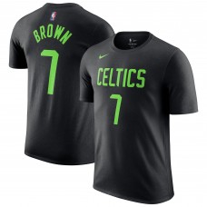 Футболка Jaylen Brown Boston Celtics Nike 2024/25 City Edition Name & Number - Black
