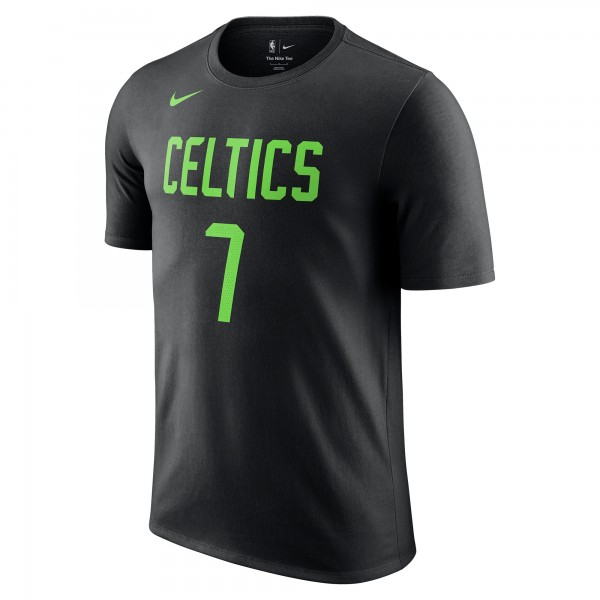 Футболка Jaylen Brown Boston Celtics Nike 2024/25 City Edition Name & Number - Black