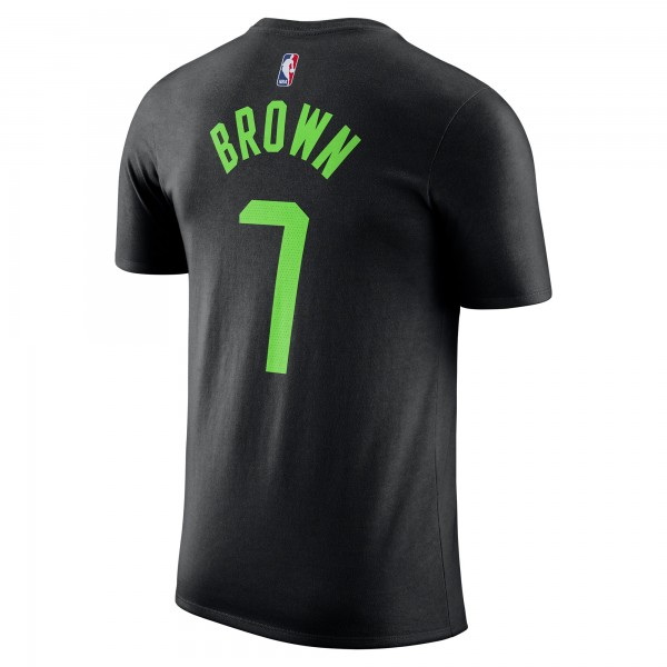 Футболка Jaylen Brown Boston Celtics Nike 2024/25 City Edition Name & Number - Black
