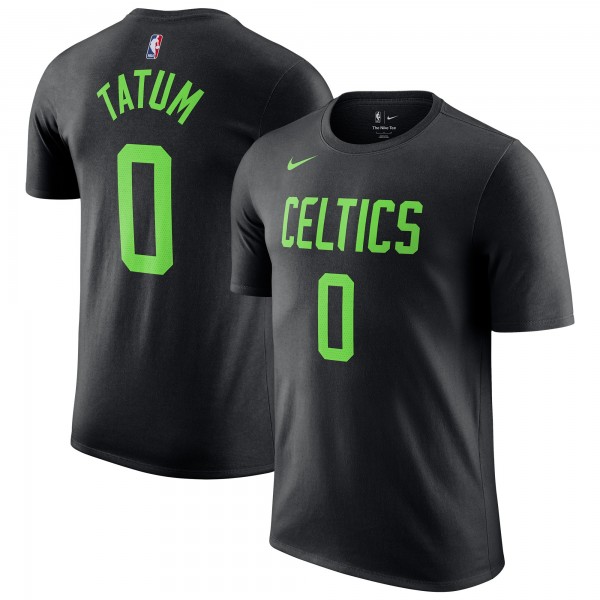 Футболка Jayson Tatum Boston Celtics Nike 2024/25 City Edition Name & Number - Black