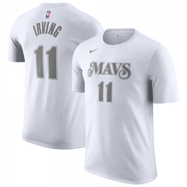 Футболка Kyrie Irving Dallas Mavericks Nike 2024/25 City Edition Name & Number - White