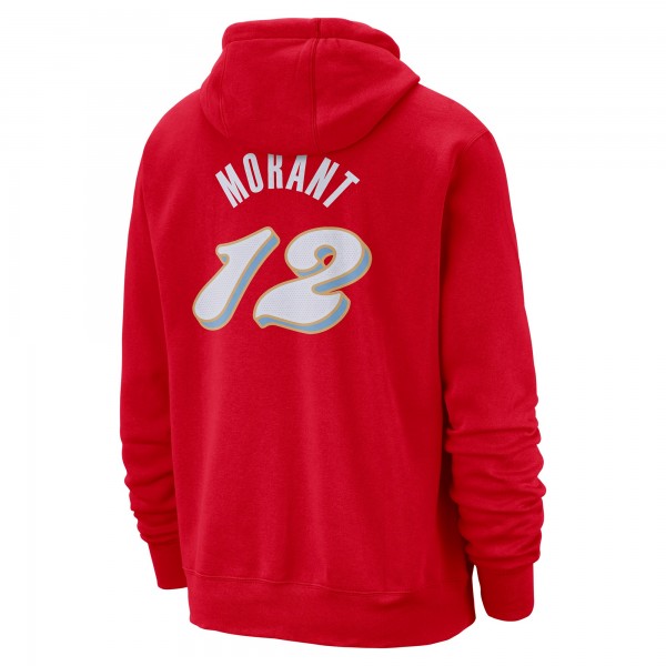 Толстовка Ja Morant Memphis Grizzlies Nike 2024/25 City Edition Name & Number - Red