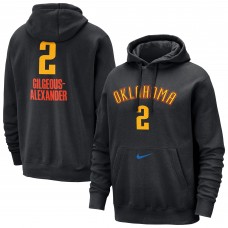 Толстовка Oklahoma City Thunder Shai Gilgeous-Alexander Nike Black 2024/25 City Edition Name & Number