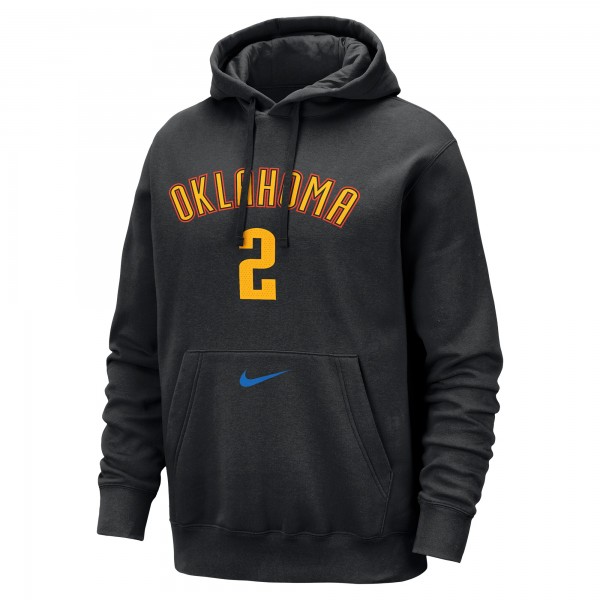 Толстовка Oklahoma City Thunder Shai Gilgeous-Alexander Nike Black 2024/25 City Edition Name & Number