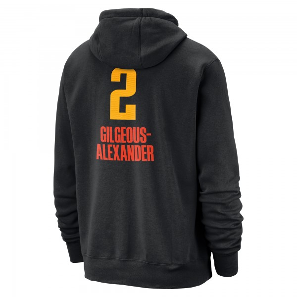 Толстовка Oklahoma City Thunder Shai Gilgeous-Alexander Nike Black 2024/25 City Edition Name & Number