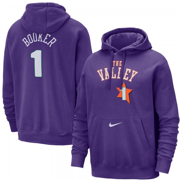 Толстовка Devin Booker Phoenix Suns Nike 2024/25 City Edition Name & Number - Purple