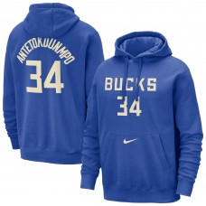 Толстовка Giannis Antetokounmpo Milwaukee Bucks Nike 2024/25 City Edition Name & Number - Royal