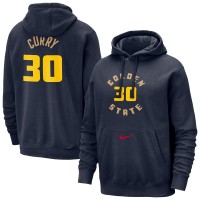 Толстовка Golden State Warriors Stephen Curry Nike Navy 2024/25 City Edition Name & Number