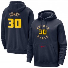 Толстовка Golden State Warriors Stephen Curry Nike Navy 2024/25 City Edition Name & Number