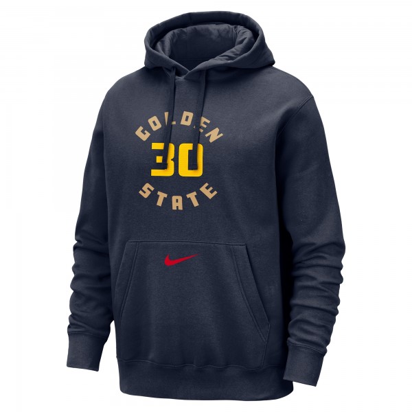 Толстовка Golden State Warriors Stephen Curry Nike Navy 2024/25 City Edition Name & Number