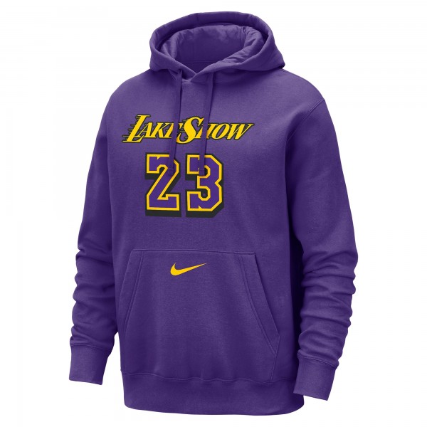 Толстовка LeBron James Los Angeles Lakers Nike 2024/25 City Edition Name & Number - Purple