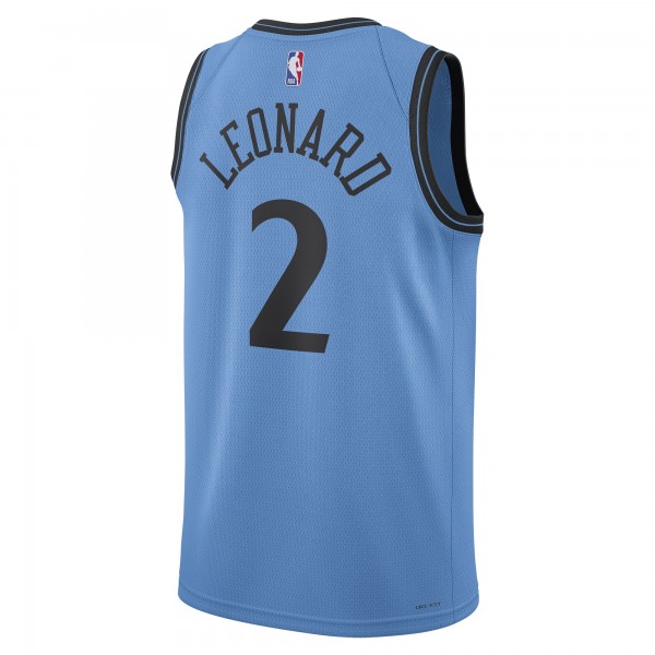 Игровая джерси Kawhi Leonard LA Clippers Nike Unisex 2024/25 Swingman Player - City Edition - Light Blue