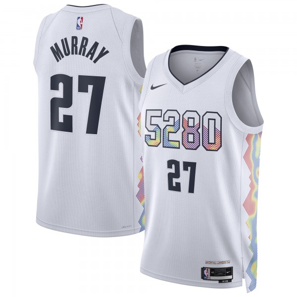 Игровая джерси Jamal Murray Denver Nuggets Nike Unisex 2024/25 Swingman Player - City Edition - White