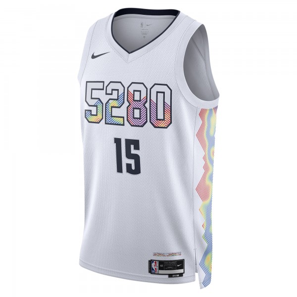 Игровая джерси Nikola Jokic Denver Nuggets Nike Unisex 2024/25 Swingman Player - City Edition - White