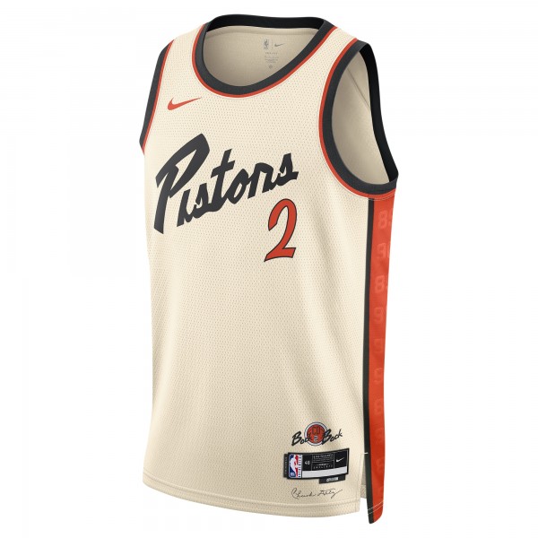 Игровая джерси Cade Cunningham Detroit Pistons Nike Unisex 2024/25 Swingman Player - City Edition - White