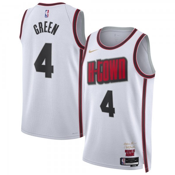 Игровая джерси Jalen Green Houston Rockets Nike Unisex 2024/25 Swingman Player - City Edition - White