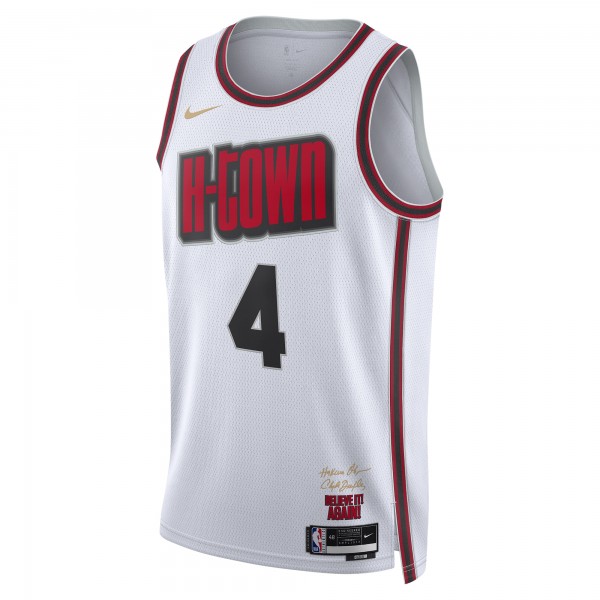 Игровая джерси Jalen Green Houston Rockets Nike Unisex 2024/25 Swingman Player - City Edition - White