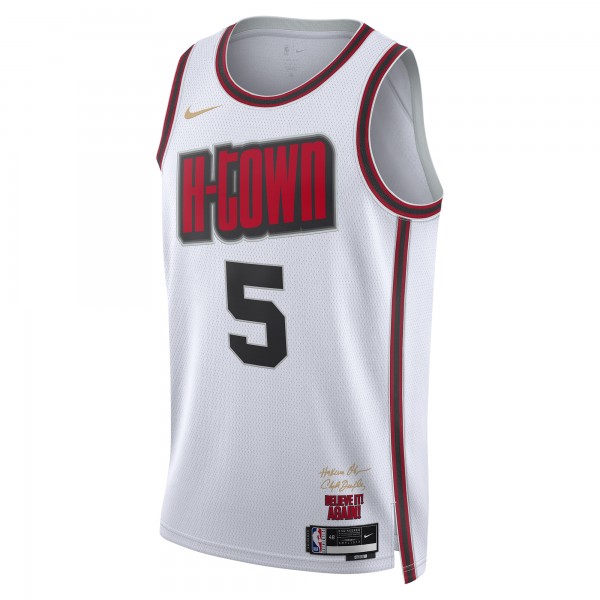 Игровая джерси Fred VanVleet Houston Rockets Nike Unisex 2024/25 Swingman Player - City Edition - White