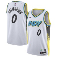 Игровая джерси Tyrese Haliburton Indiana Pacers Nike Unisex 2024/25 Swingman Player - City Edition - White