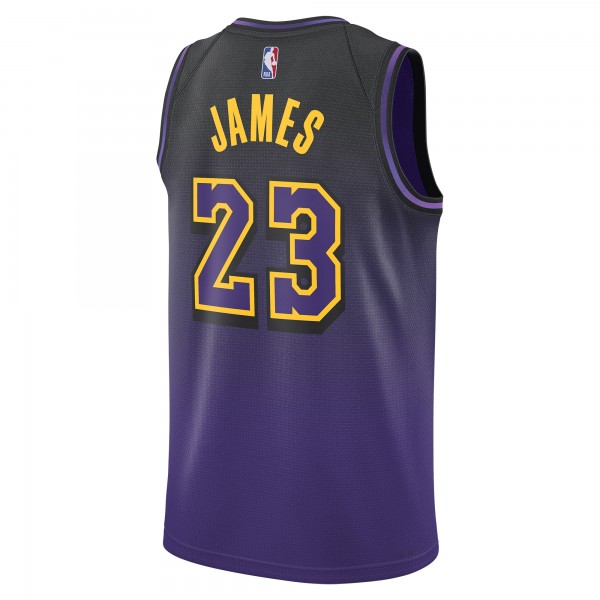 Игровая джерси LeBron James Los Angeles Lakers Nike Unisex 2024/25 Swingman Player - City Edition - Purple
