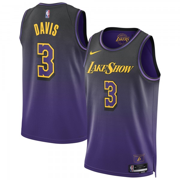 Игровая джерси Anthony Davis Los Angeles Lakers Nike Unisex 2024/25 Swingman Player - City Edition - Purple