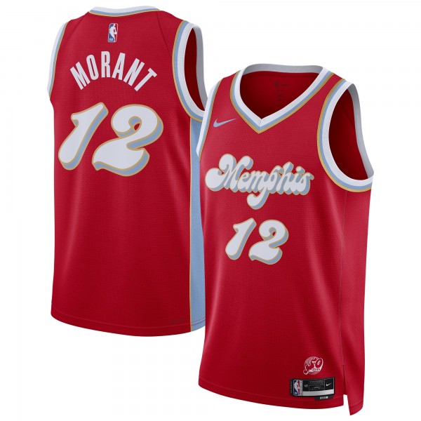 Игровая джерси Ja Morant Memphis Grizzlies Nike Unisex 2024/25 Swingman Player - City Edition - Red