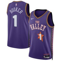 Игровая джерси Devin Booker Phoenix Suns Nike Unisex 2024/25 Swingman Player - City Edition - Purple