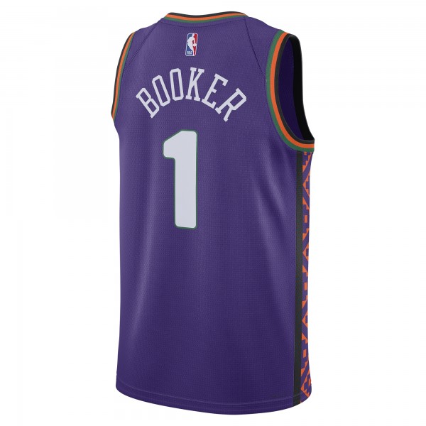 Игровая джерси Devin Booker Phoenix Suns Nike Unisex 2024/25 Swingman Player - City Edition - Purple
