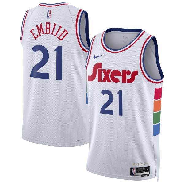 Игровая джерси Joel Embiid Philadelphia 76ers Nike Unisex 2024/25 Swingman Player - City Edition - White