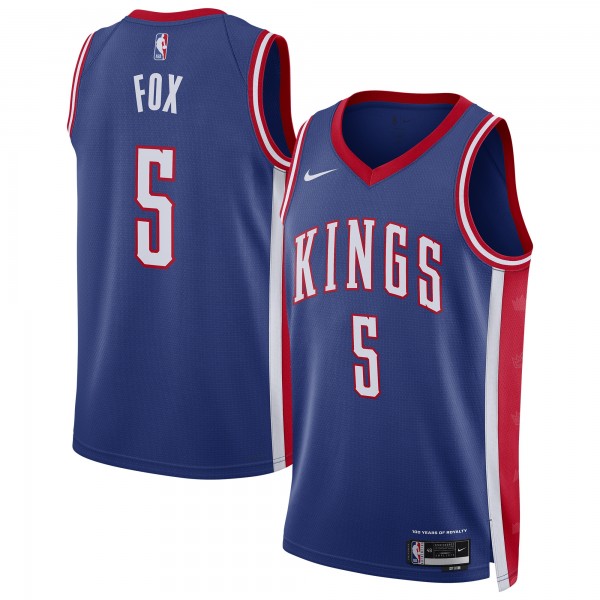 Игровая джерси DeAaron Fox Sacramento Kings Nike Unisex 2024/25 Swingman Player - City Edition - Blue
