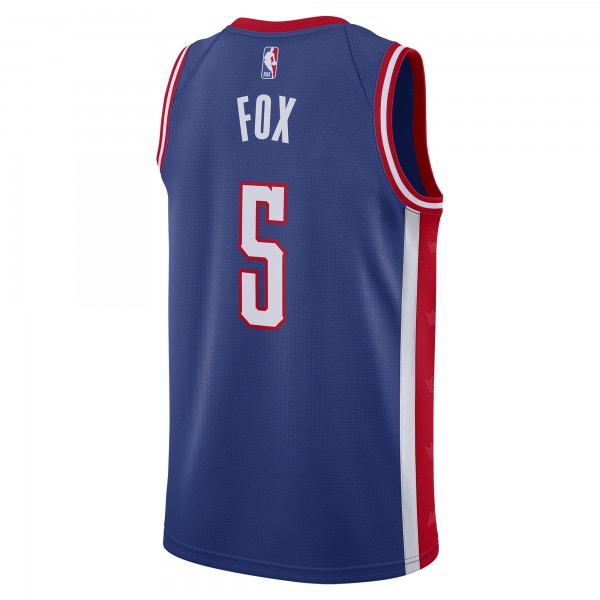 Игровая джерси DeAaron Fox Sacramento Kings Nike Unisex 2024/25 Swingman Player - City Edition - Blue