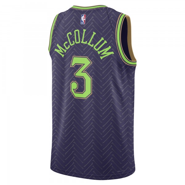 Игровая джерси CJ McCollum New Orleans Pelicans Nike Unisex 2024/25 Swingman Player - City Edition - Purple