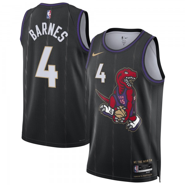 Игровая джерси Scottie Barnes Toronto Raptors Nike Unisex 2024/25 Swingman Player - City Edition - Black