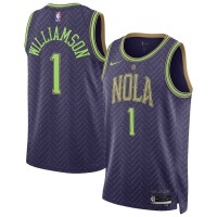 Игровая джерси Zion Williamson New Orleans Pelicans Nike Unisex 2024/25 Swingman Player - City Edition - Purple