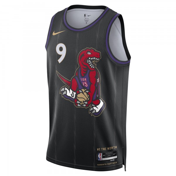 Игровая джерси RJ Barrett Toronto Raptors Nike Unisex 2024/25 Swingman Player - City Edition - Black