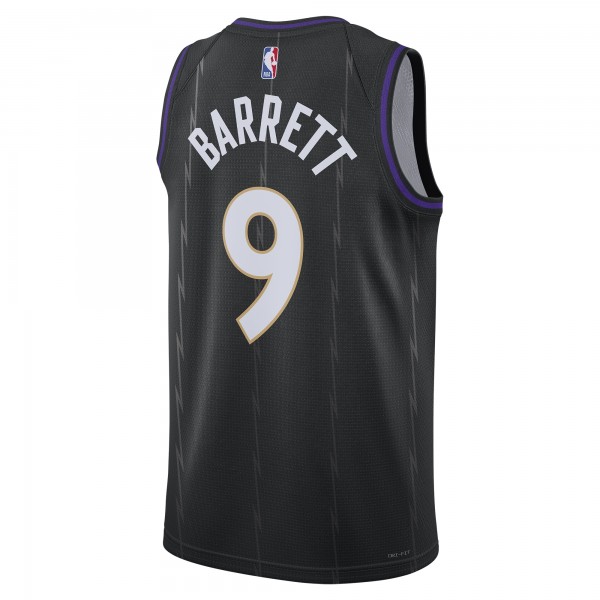Игровая джерси RJ Barrett Toronto Raptors Nike Unisex 2024/25 Swingman Player - City Edition - Black