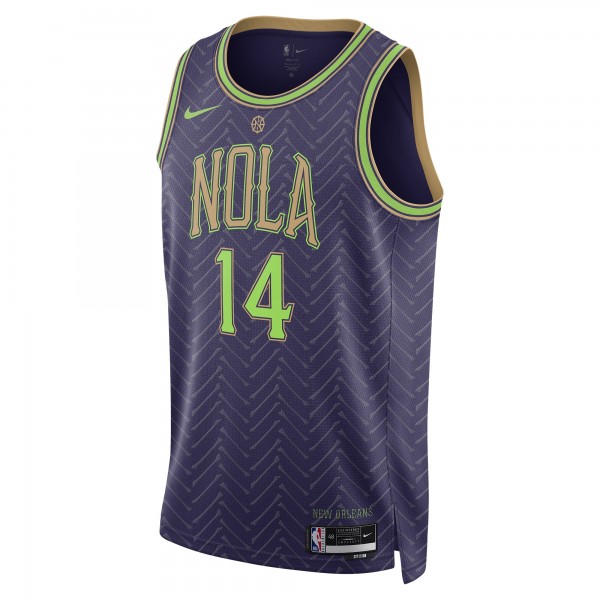 Игровая джерси Brandon Ingram New Orleans Pelicans Nike Unisex 2024/25 Swingman Player - City Edition - Purple