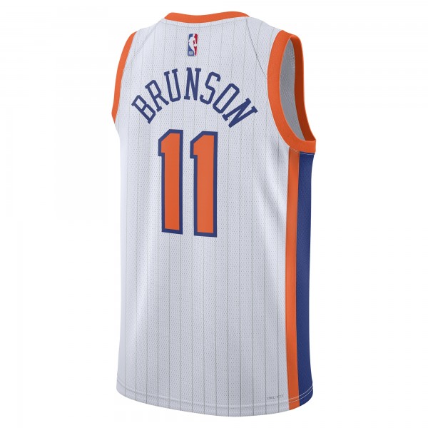 Игровая джерси Jalen Brunson New York Knicks Nike Unisex 2024/25 Swingman Player - City Edition - White