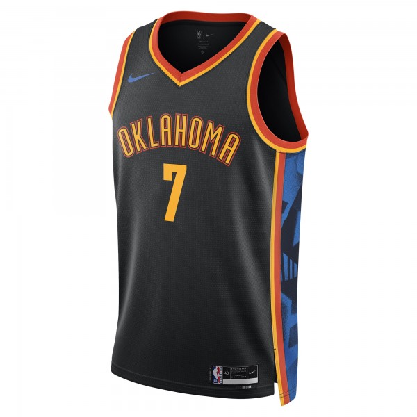 Игровая джерси Chet Holmgren Oklahoma City Thunder Nike Unisex 2024/25 Swingman Player - City Edition - Black