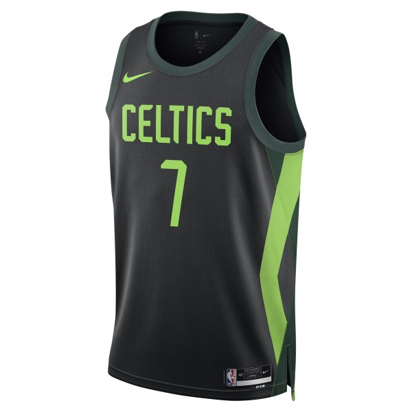 Игровая джерси Jaylen Brown Boston Celtics Nike Unisex 2024/25 Swingman Player - City Edition - Black