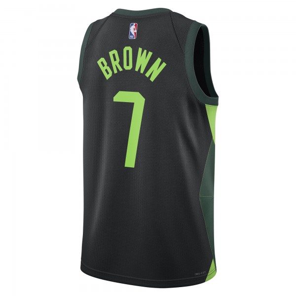 Игровая джерси Jaylen Brown Boston Celtics Nike Unisex 2024/25 Swingman Player - City Edition - Black