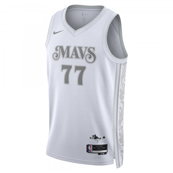 Игровая джерси Luka Dončić Dallas Mavericks Nike Unisex 2024/25 Swingman Player - City Edition - White