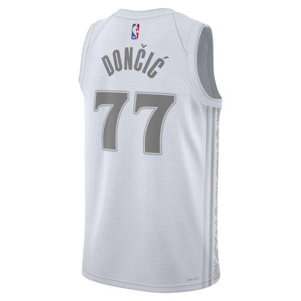 Игровая джерси Luka Dončić Dallas Mavericks Nike Unisex 2024/25 Swingman Player - City Edition - White