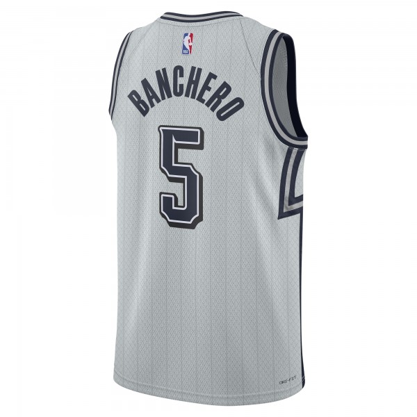Игровая джерси Paolo Banchero Orlando Magic Nike Unisex 2024/25 Swingman Player - City Edition - Silver