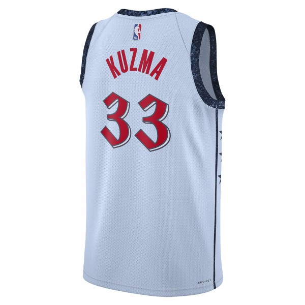 Игровая джерси Kyle Kuzma Washington Wizards Nike Unisex 2024/25 Swingman Player - City Edition - Powder Blue