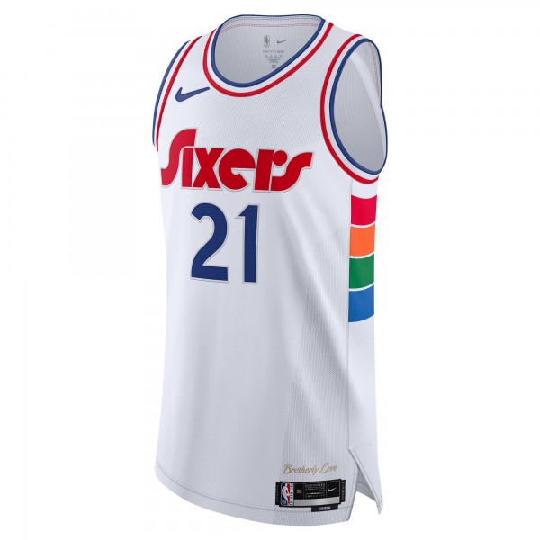 Игровая джерси Joel Embiid Philadelphia 76ers Nike 2024/25 Authentic Player - City Edition - White